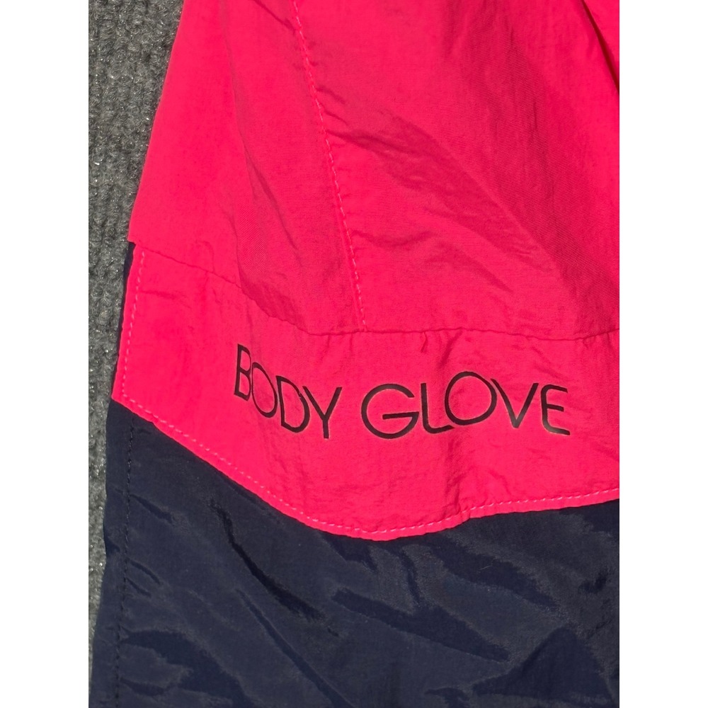 Body Glove Mens XL/36 Lined Swim Trunks Pink Navy Colorblock Lace Up Pocket - Picture 4 of 7